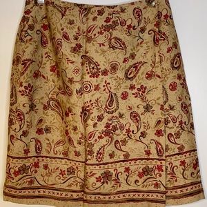 Vintage Paisley Wrap Skirt